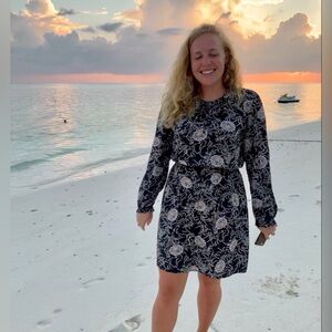 Loft Floral Long Sleeve Mini